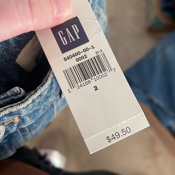 Gap NWT distressed coloring denim jean skirt - Picture 4 of 6